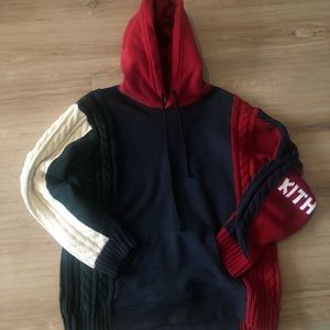 KITH fleece/knit hoodie